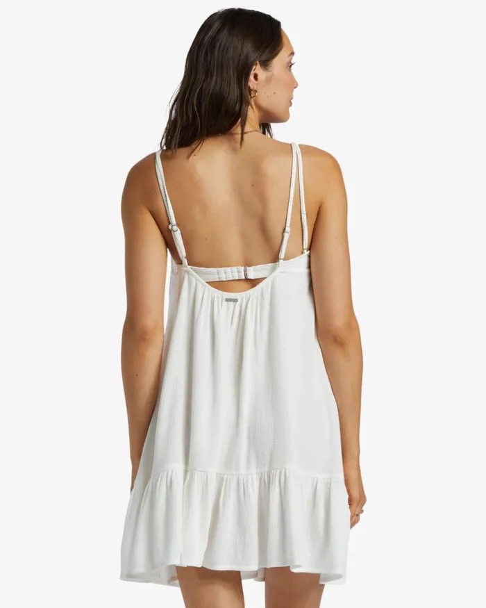 Billabong Dresses Beach Vibes Beach CoverUp Salt Crystal 8211 Women Billabong Dresses Beach Vibes Beach CoverUp Salt Crystal 8211 Women