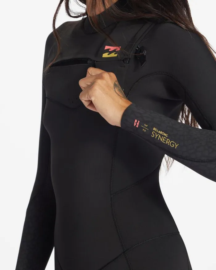 Billabong Fullsuits 43 Synergy Chest Zip Full Wetsuit Wild Black 8211 Women Billabong Fullsuits 43 Synergy Chest Zip Full Wetsuit Wild Black 8211 Women