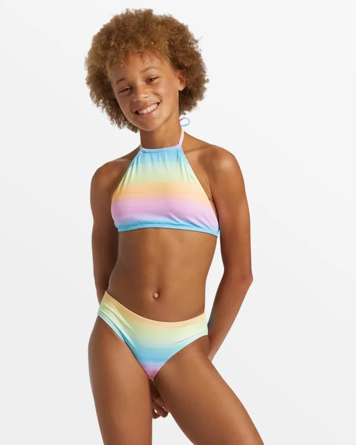 Billabong Girls039 Swim Girls Vista Dreamin High Neck Bikini Set Multi 8211 Women Billabong Girls039 Swim Girls Vista Dreamin High Neck Bikini Set Multi 8211 Women