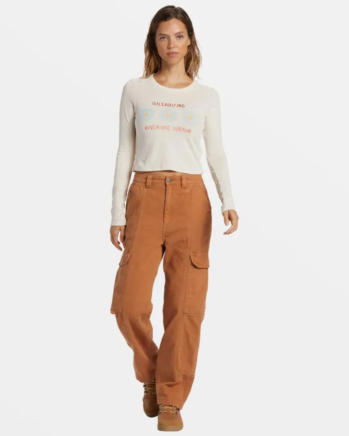 Billabong Graphic Tees and Tanks Cabin Mate Long Sleeve Tshirt White Cap 8211 Women Billabong Graphic Tees and Tanks Cabin Mate Long Sleeve Tshirt White Cap 8211 Women