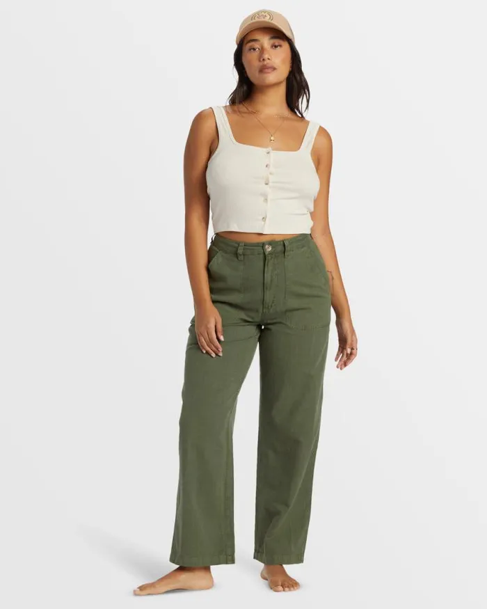 Billabong Jeans and Pants Stay Grounded StraightLeg Pants Treehugger 8211 Women Billabong Jeans and Pants Stay Grounded StraightLeg Pants Treehugger 8211 Women