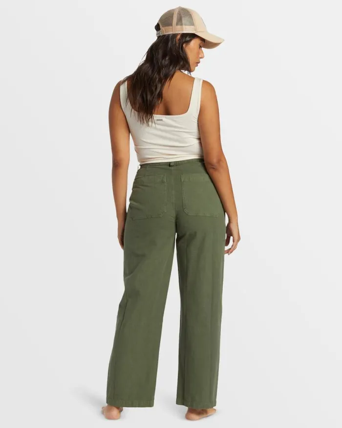 Billabong Jeans and Pants Stay Grounded StraightLeg Pants Treehugger 8211 Women Billabong Jeans and Pants Stay Grounded StraightLeg Pants Treehugger 8211 Women