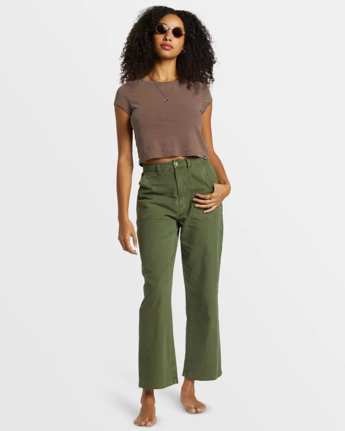 Billabong Jeans and Pants Stay Grounded StraightLeg Pants Treehugger 8211 Women Billabong Jeans and Pants Stay Grounded StraightLeg Pants Treehugger 8211 Women