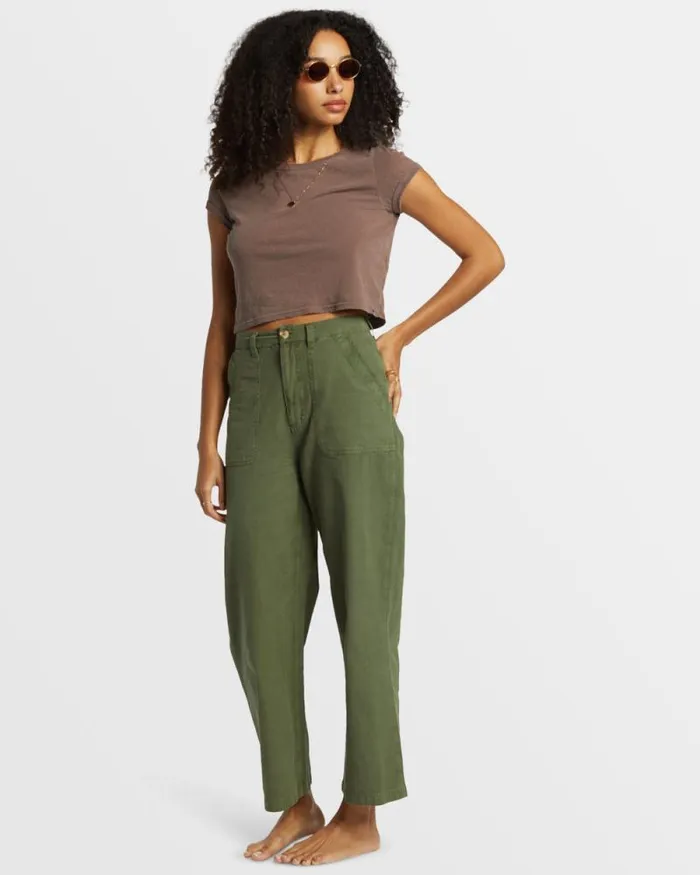 Billabong Jeans and Pants Stay Grounded StraightLeg Pants Treehugger 8211 Women Billabong Jeans and Pants Stay Grounded StraightLeg Pants Treehugger 8211 Women