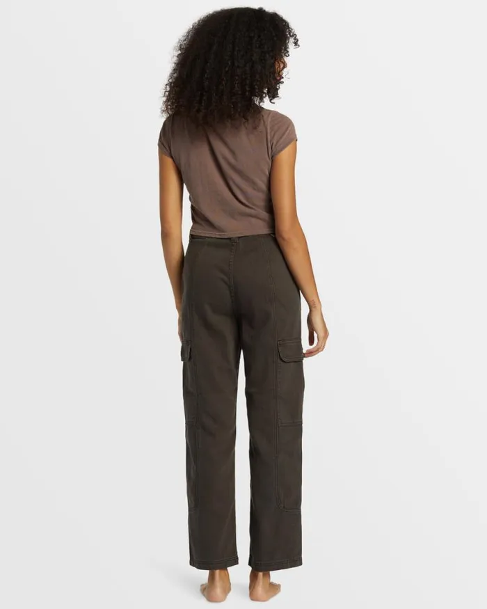 Billabong Jeans and Pants Wall To Wall Denim Cargo Pants Black Sands 8211 Women Billabong Jeans and Pants Wall To Wall Denim Cargo Pants Black Sands 8211 Women