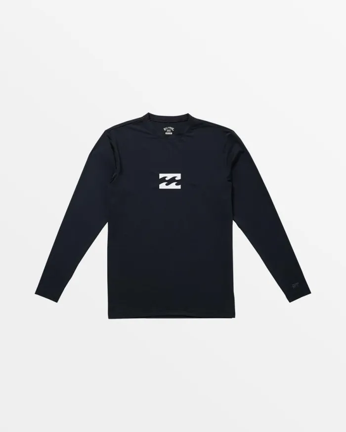 Billabong Rashguards and Surf Tees Classic Wave UPF 50 Long Sleeve Surf Tee Black 8211 Men Billabong Rashguards and Surf Tees Classic Wave UPF 50 Long Sleeve Surf Tee Black 8211 Men