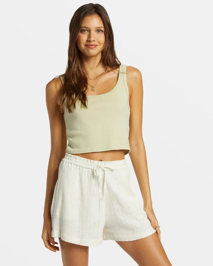 Billabong Shorts Sunset Elastic Waist Shorts Salt Crystal 8211 Women Billabong Shorts Sunset Elastic Waist Shorts Salt Crystal 8211 Women