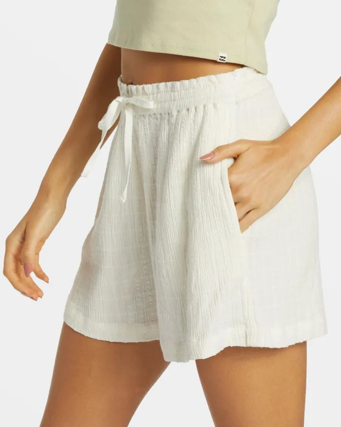 Billabong Shorts Sunset Elastic Waist Shorts Salt Crystal 8211 Women Billabong Shorts Sunset Elastic Waist Shorts Salt Crystal 8211 Women