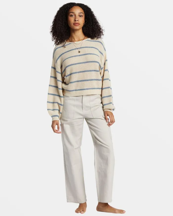 Billabong Sweaters Changing Tides Pullover Sweater Blue Shadow 8211 Women Billabong Sweaters Changing Tides Pullover Sweater Blue Shadow 8211 Women