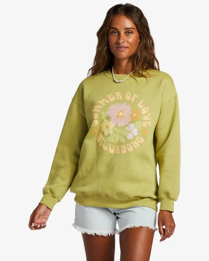 Billabong Sweatshirts and Fleece Lovers Forever Seaweed 8211 Women