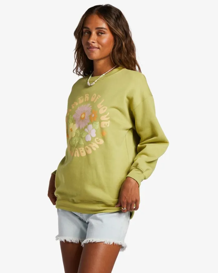 Billabong Sweatshirts and Fleece Lovers Forever Seaweed 8211 Women Billabong Sweatshirts and Fleece Lovers Forever Seaweed 8211 Women