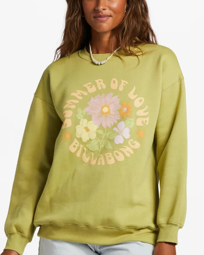 Billabong Sweatshirts and Fleece Lovers Forever Seaweed 8211 Women Billabong Sweatshirts and Fleece Lovers Forever Seaweed 8211 Women