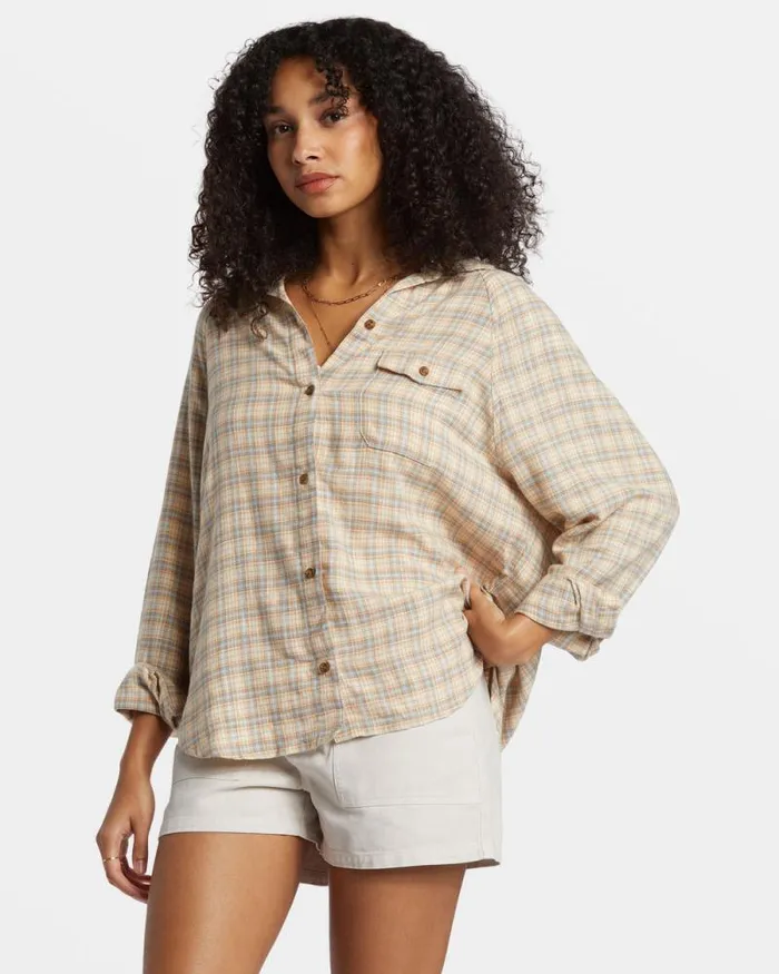 Billabong Tops Best Time Long Sleeve Shirt Western Sky 8211 Women Billabong Tops Best Time Long Sleeve Shirt Western Sky 8211 Women
