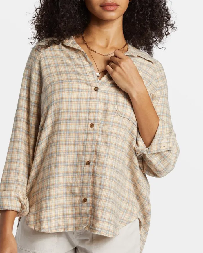 Billabong Tops Best Time Long Sleeve Shirt Western Sky 8211 Women Billabong Tops Best Time Long Sleeve Shirt Western Sky 8211 Women