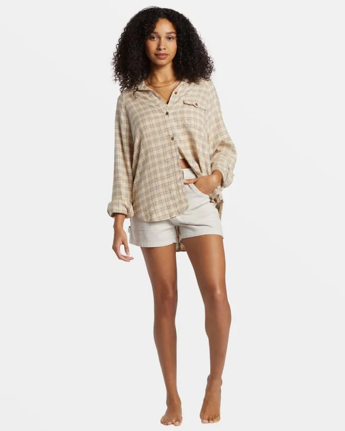 Billabong Tops Best Time Long Sleeve Shirt Western Sky 8211 Women Billabong Tops Best Time Long Sleeve Shirt Western Sky 8211 Women