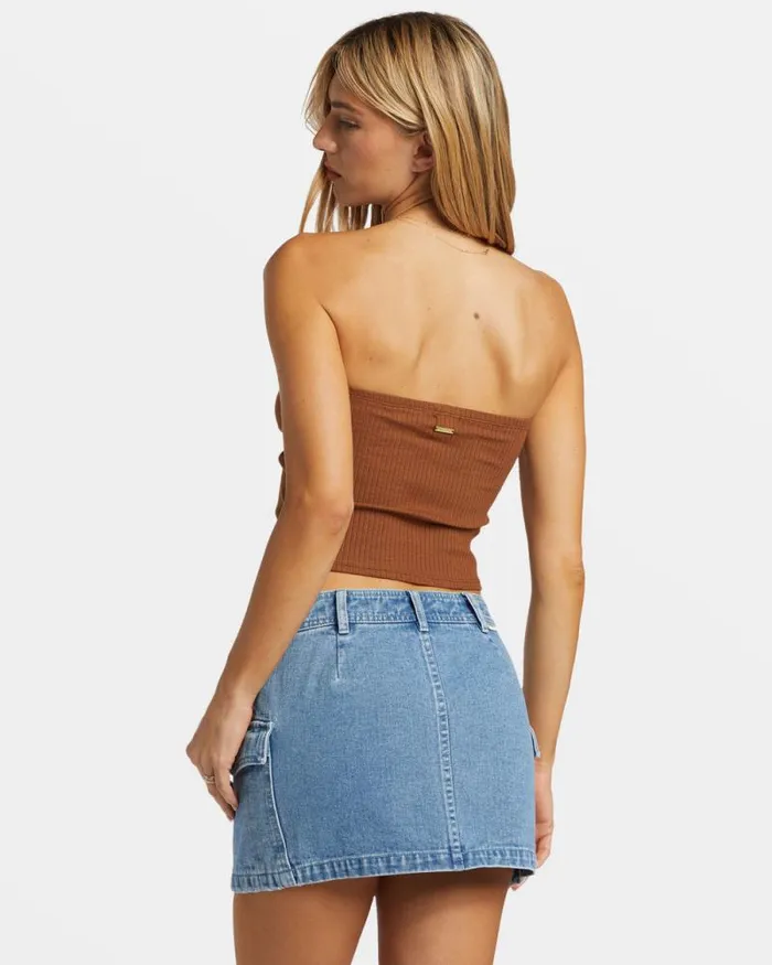 Billabong Tops Lennox Tube Fitted Bandeau Top Toasted Coconut 8211 Women Billabong Tops Lennox Tube Fitted Bandeau Top Toasted Coconut 8211 Women