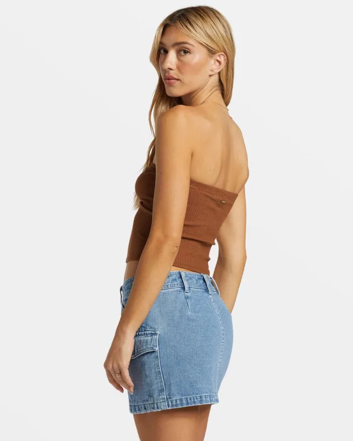 Billabong Tops Lennox Tube Fitted Bandeau Top Toasted Coconut 8211 Women Billabong Tops Lennox Tube Fitted Bandeau Top Toasted Coconut 8211 Women