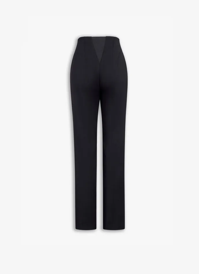 Black CORSET PANT Women Alaa Pants and Shorts
