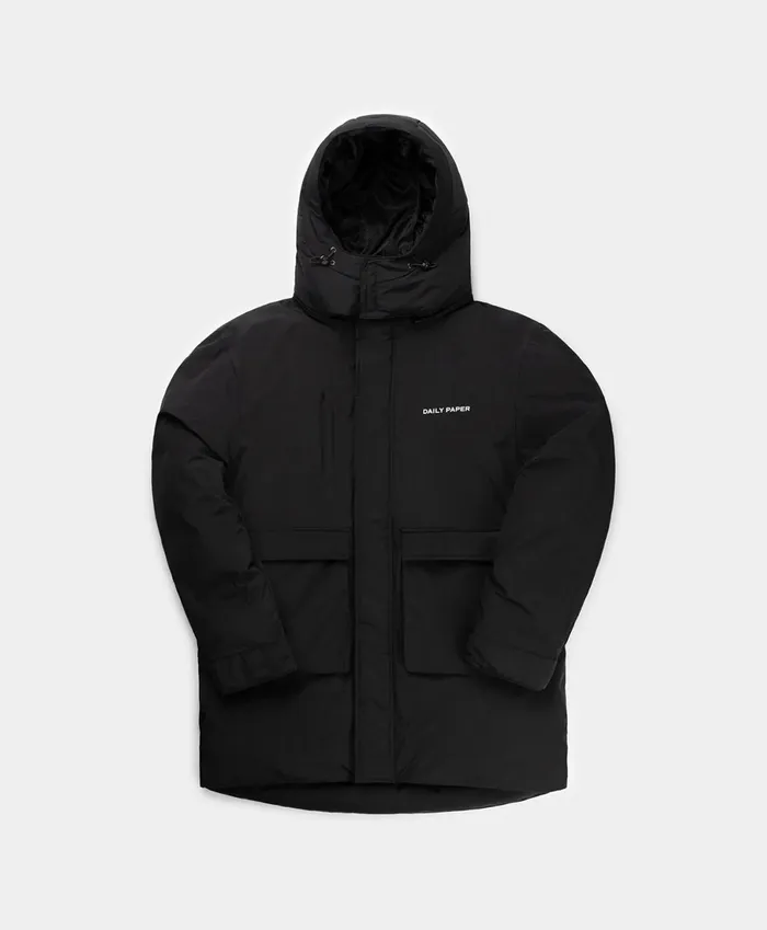 Black Enar Coat Men Daily Paper Jackets