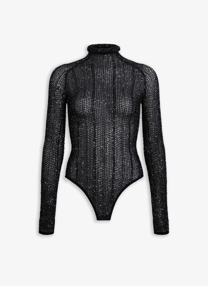 Blue SEQUIN BODY Women Alaa Bodysuits and Leggings