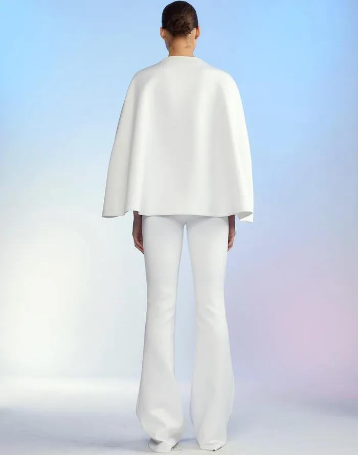 Bonded Fit And Flare Pants 8211 White Women Cynthia Rowley Bottoms