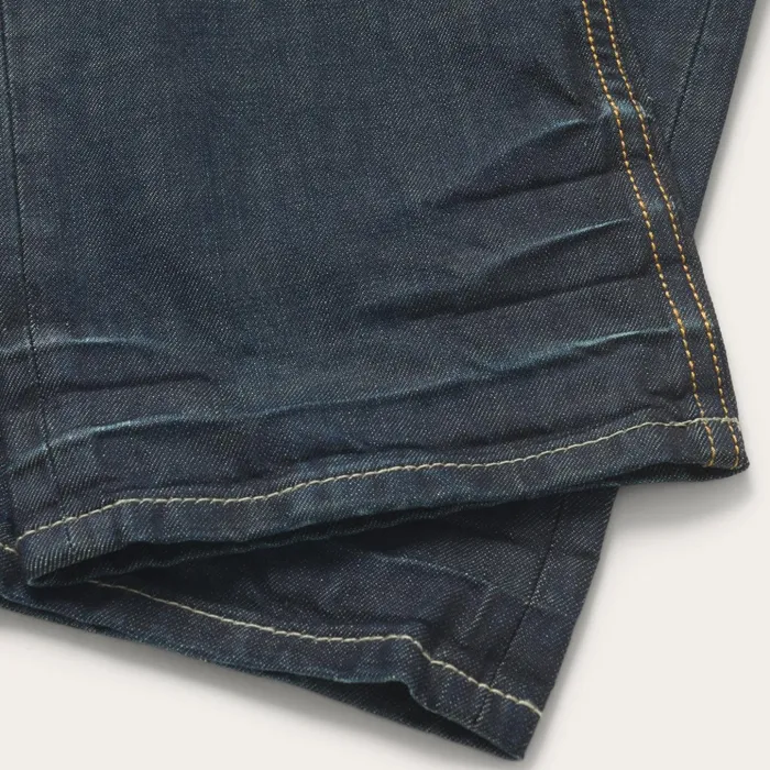 Boot Cut Men Stetson 1312 Fit Jeans With A Pieced Back Pocket Blue