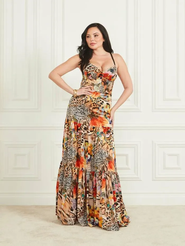 Bottoms Women Marciano Blossom Printed Maxi Skirt Wild Flower Fall Print Bottoms Women Marciano Blossom Printed Maxi Skirt Wild Flower Fall Print