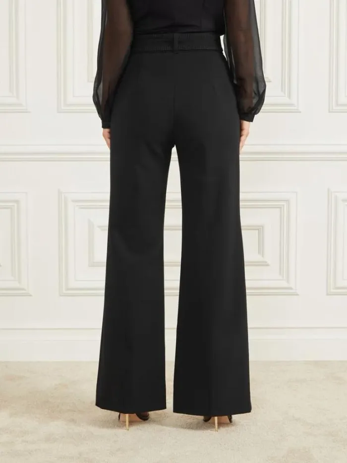 Bottoms Women Marciano Lilabeth Flared Pant Black Bottoms Women Marciano Lilabeth Flared Pant Black