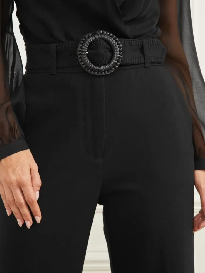 Bottoms Women Marciano Lilabeth Flared Pant Black Bottoms Women Marciano Lilabeth Flared Pant Black