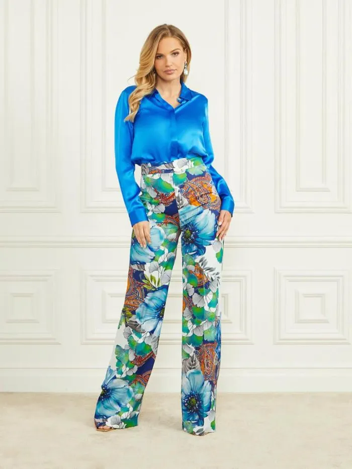 Bottoms Women Marciano Lucy Pant Lucky Charm Print Bottoms Women Marciano Lucy Pant Lucky Charm Print