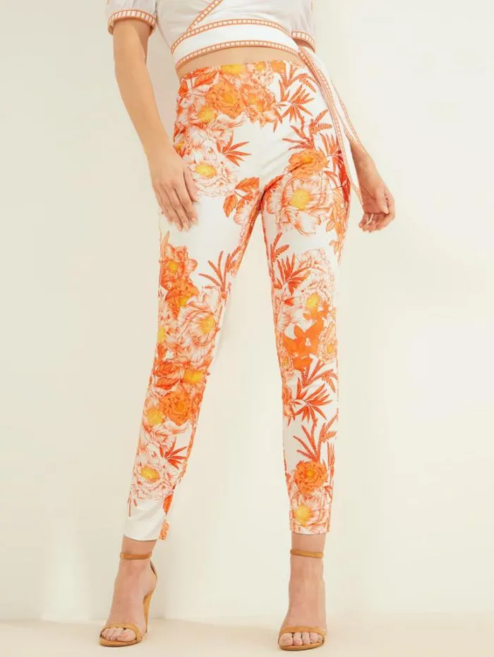 Bottoms Women Marciano San Lucas Elle Capri Pant San Lucas Floral