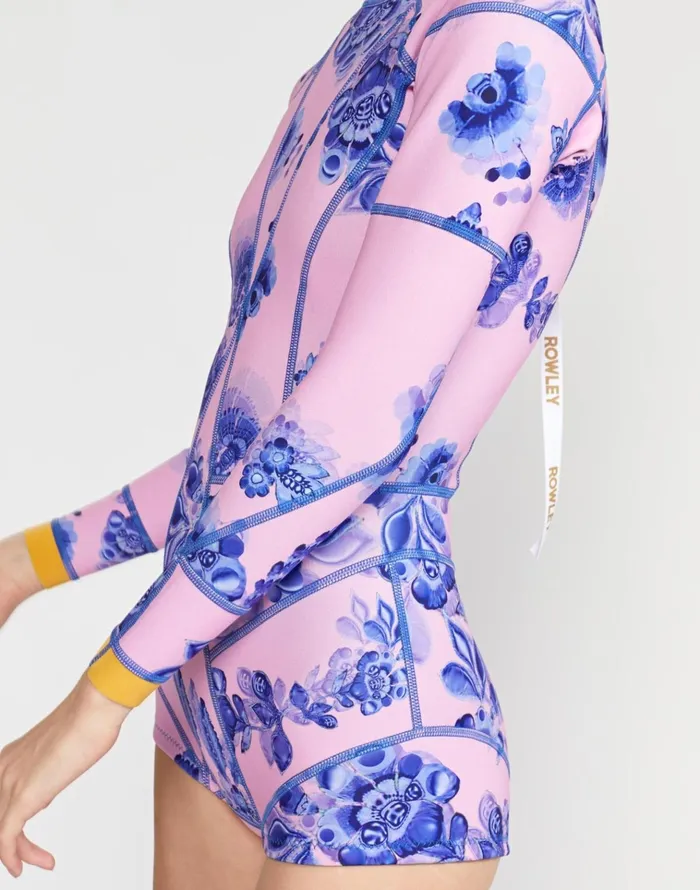 Bowie Floral Wetsuit 8211 Pnkbl Women Cynthia Rowley Surf and Swim