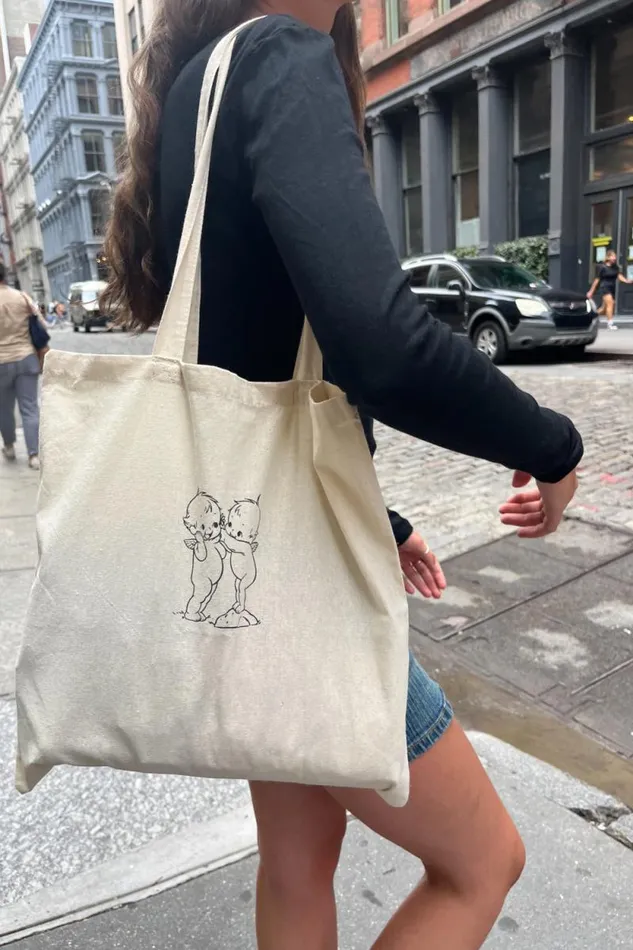 Brandy Melville Bags and Backpacks Cherub Tote Bag Ivory 8211 Women