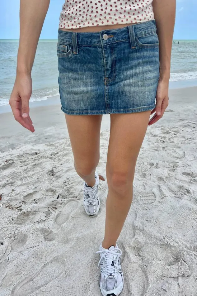 Brandy Melville Bottoms Malia Denim Mini Skirt Dark Denim 8211 Women