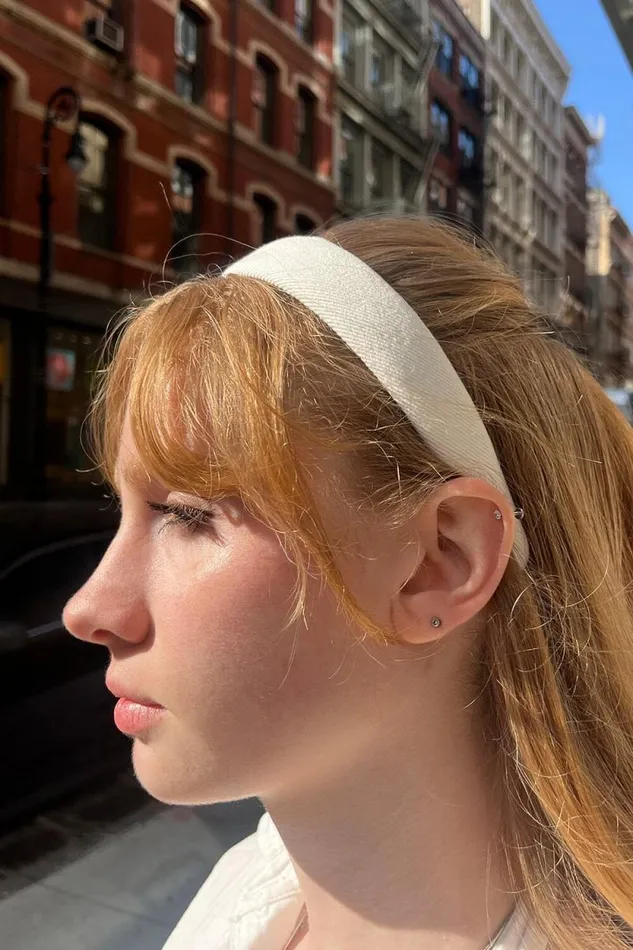 Brandy Melville Hair Accessories Solid Headband White 8211 Women