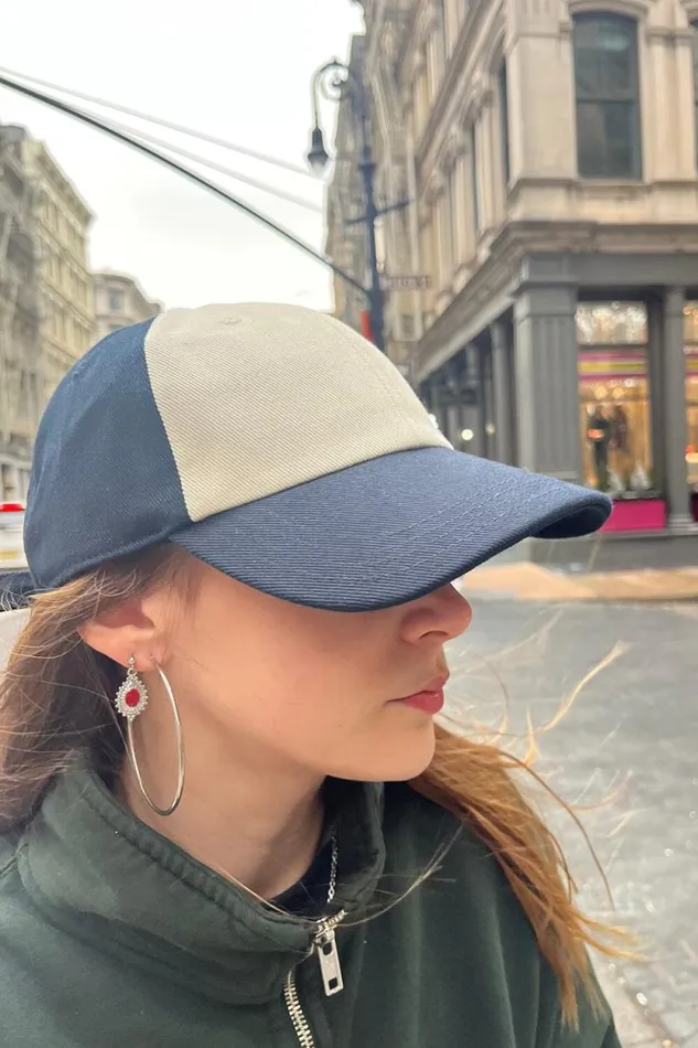Brandy Melville Hats and Caps Katherine Navy Colorblock Baseball Cap Classic Navy 8211 Women Brandy Melville Hats and Caps Katherine Navy Colorblock Baseball Cap Classic Navy 8211 Women