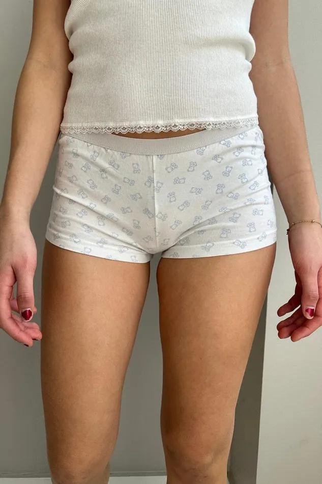 Brandy Melville Intimates Teddy Bear Boxer Underwear Natural White 8211 Women