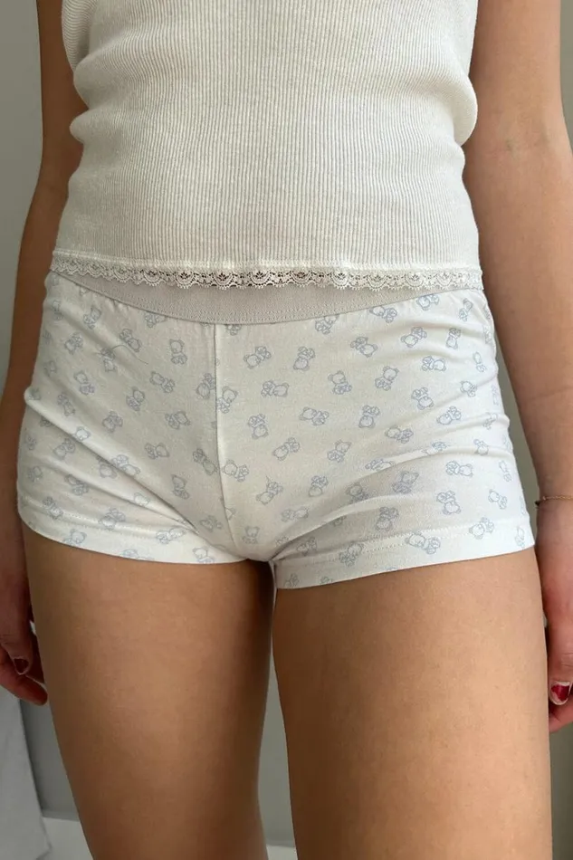 Brandy Melville Intimates Teddy Bear Boxer Underwear Natural White 8211 Women