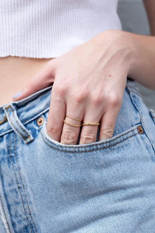 Brandy Melville Jewelry Stacker Rings Gold 8211 Women