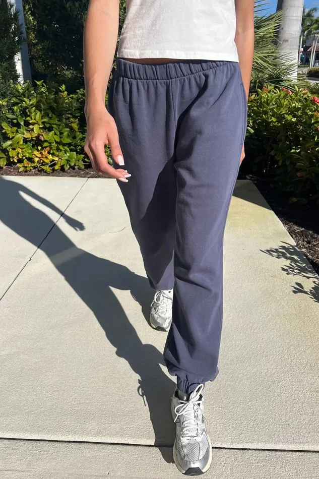 Brandy Melville Sweatpants and Sweatshirts Rosa Sweatpants Faded Navy Blue 8211 Women