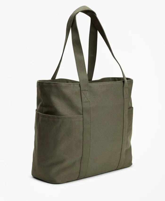 Brooks Brothers Briefcases and Luggage Red Fleece Canvas Tote Bag Olive 8211 Men Brooks Brothers Briefcases and Luggage Red Fleece Canvas Tote Bag Olive 8211 Men