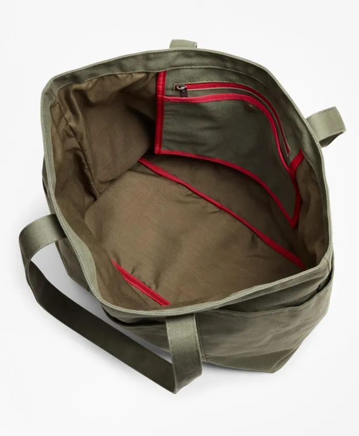 Brooks Brothers Briefcases and Luggage Red Fleece Canvas Tote Bag Olive 8211 Men Brooks Brothers Briefcases and Luggage Red Fleece Canvas Tote Bag Olive 8211 Men