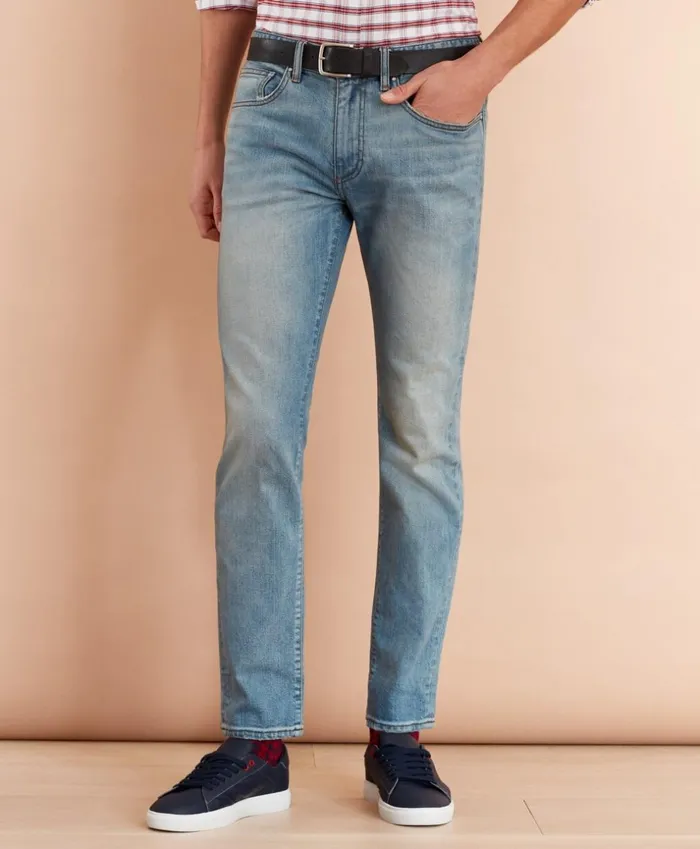 Brooks Brothers Casual Pants 116 Slim Stretch Jeans Light Wash 8211 Men