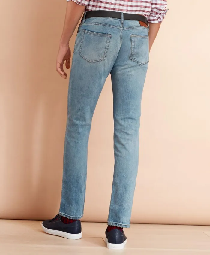 Brooks Brothers Casual Pants 116 Slim Stretch Jeans Light Wash 8211 Men Brooks Brothers Casual Pants 116 Slim Stretch Jeans Light Wash 8211 Men