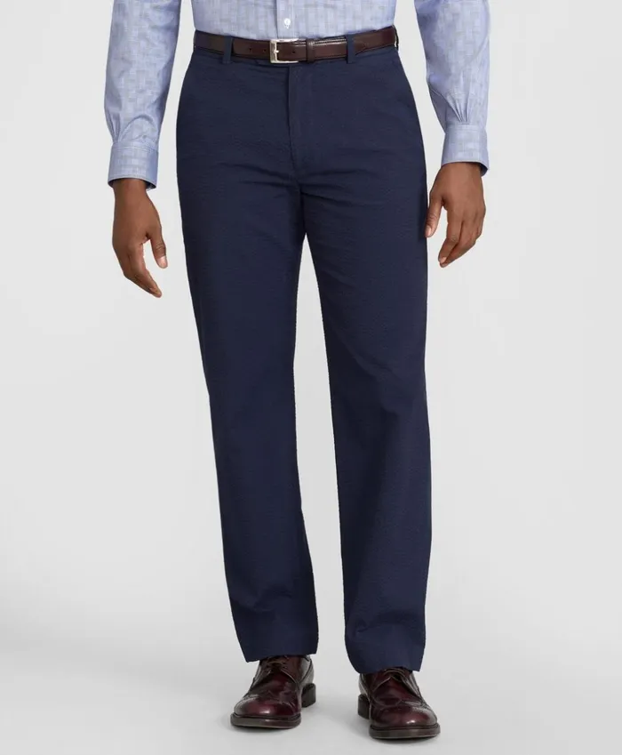 Brooks Brothers Casual Pants Clark Fit Seersucker Pants Navy 8211 Men