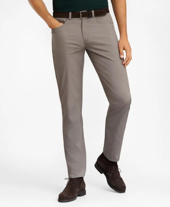 Brooks Brothers Casual Pants FivePocket Tech Pants Charcoal 8211 Men