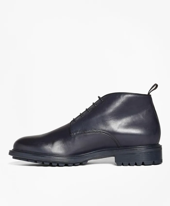 Brooks Brothers Dress and Casual Shoes 1818 Footwear LugSole Leather Chukka Boots Navy 8211 Men Brooks Brothers Dress and Casual Shoes 1818 Footwear LugSole Leather Chukka Boots Navy 8211 Men