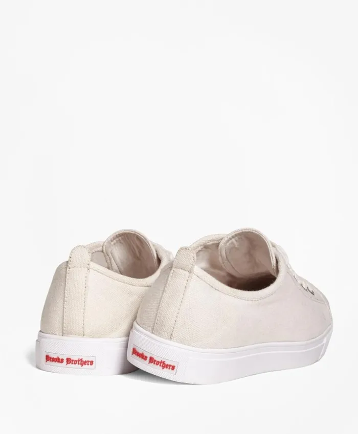 Brooks Brothers Dress and Casual Shoes Canvas Sneakers White 8211 Men Brooks Brothers Dress and Casual Shoes Canvas Sneakers White 8211 Men