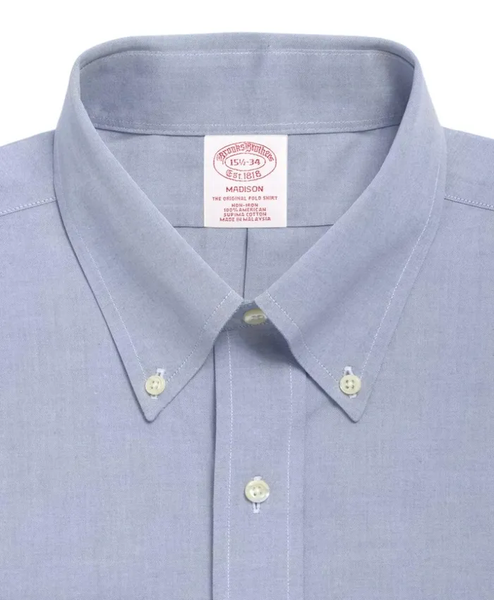 Brooks Brothers Dress Shirts Madison ClassicFit Dress Shirt NonIron ButtonDown Collar Blue 8211 Men Brooks Brothers Dress Shirts Madison ClassicFit Dress Shirt NonIron ButtonDown Collar Blue 8211 Men