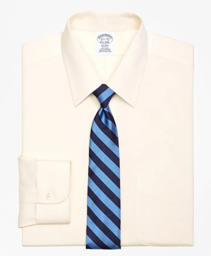 Brooks Brothers Dress Shirts Regent Fitted Dress Shirt NonIron Point Collar Ecru 8211 Men Brooks Brothers Dress Shirts Regent Fitted Dress Shirt NonIron Point Collar Ecru 8211 Men
